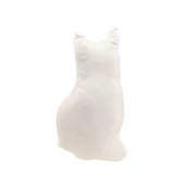 YEŞİL GÖZLÜ KAHVE KEDİ PELUŞ YASTIK - 2
