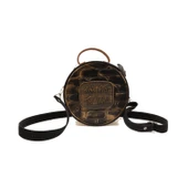 YUVARLAK MODEL KARIŞIK DESEN PİNK FLOYD TASARIM OMUZ ÇANTASI - 1