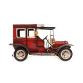 0604E-DEKORAFİR TASARIM METAL KIRMIZI ARABA KOD:065 - 2