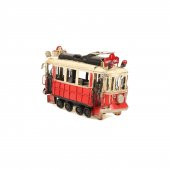 1104W-5 DEKORATİF METAL TAKSİM TRAMVAYI BİBLO - 3