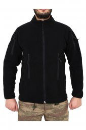 Outdoor Erkek Siyah Polar Hırka - Tactical Mont - 2