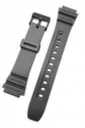 Casio W-216H AE-1200 AE-1300 Orijinal Siyah Renk Silikon Saat Kordonu Kayışı - 1