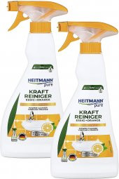 HEITMANN Pure Güçlü Yüzey Temizleyici Sirke + Portakal 500 ml X 2 Adet - 1