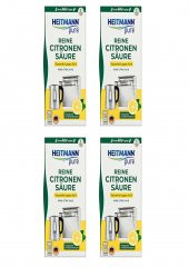Pure Saf Limon Asidi, Ekolojik Organik Kireç Çözücü 350 gr x 4 Adet - 1