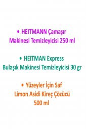 Çamaşır Makinesi Temizleyicisi+Express Bulaşık Makinası Temizileyicisi+Yüzeyler İçin Kireç Çözücü - 2