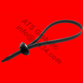 Tokalı Düğme Başlıklı, Kablo Bağı Plastik Cırt Kelepçe 7.6X380 mm 100 Adet - 2