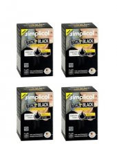 Simplicol Siyah Toz Tekstil Kumaş Boyası ve Renk Tazeleme Canlandırma x 4 Paket - 1