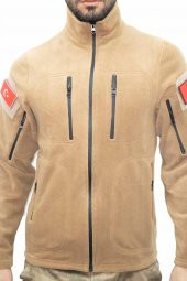 Bej Askeri Taktik Polar Mont - Hırka - 3