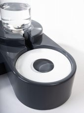 Miapet Köşeli Ayarlanabilir Hazneli Çelik Taslı Kedi-Köpek Mama Ve Su Kabı Seti 1000Ml Gri - 7