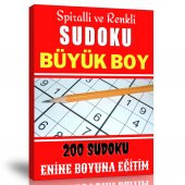 Spiralli ve Renkli Büyük Boy Sudoku Kitabı - Renkli - 1