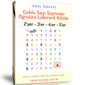 Çocuklar İçin Çoklu Sayı Saymayı Öğreten Labirent Kitabı - 1