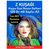 Z Kuşağı Kişiye Özel Resim Defteri (A3 Resim Defteri) - 1