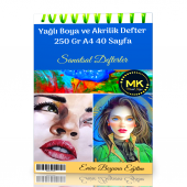 A4 Yağlı Boya Akrilik Defter 40 Sayfa - 1