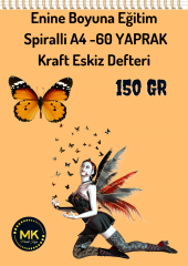 MK Spiralli İkili Kraft Defter (A4-A5) 120 Yaprak - 2