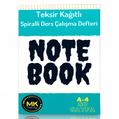 Teksir Kağıtlı Spiralli Ders Çalışma Defteri (A4) - 1