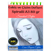 Eskiz ve Çizim Defteri Spiralli 60 Sayfa A3 80gr - 1