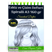 Eskiz ve Çizim Defteri Spiralli 60 Sayfa A3 160 gr - 1