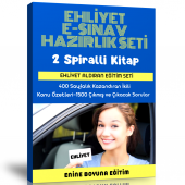 Ehliyet E-Sınav Hazırlık Seti (2 Spiralli Kitap) - 1