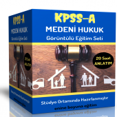 KPSS-A Grubu Medeni Hukuk Görüntülü Eğitim Seti - 1