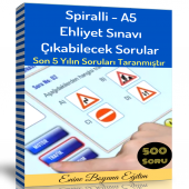 Ehliyet Sınavı Çıkabilecek Soruları (Spiralli -A5) - 1