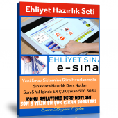 Ehliyet Hazırlık Seti (Ehliyet Kitabı ve 500 Soruluk Deneme) - 1