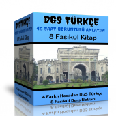 DGS Türkçe Görüntülü Eğitim Seti (45 Saat Anlatım ve 8 Fasikül Kitap) - 1
