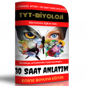 Enine Boyuna TYT Biyoloji Video Eğitim Seti (4 Kitap  30 Ders Saati) - 1