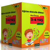 3-4 Yaş Okul Öncesi Dikkat ve Etkinlik Eğitim Seti - 1