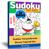 Büyük BOY SUMO Sudoku Yarışmalarına Hazırlık Kitabı (Seçilmiş 88 Sudoku) - 1
