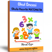 Okul Öncesi Okula Hazırlık Matematik Kitabı (Spiralli) - 1