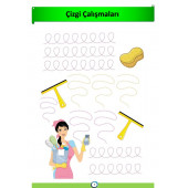 Okul Öncesi Süper Çizgi Çalışmaları Kitabı (Spiralli) - 2