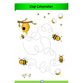 Okul Öncesi Süper Çizgi Çalışmaları Kitabı (Spiralli) - 4