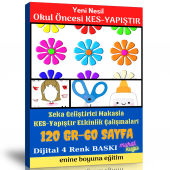 Okul Öncesi Yeni Nesil KES-YAPIŞTIR Etkinlikleri - 1