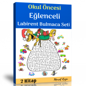Okul Öncesi Eğlenceli Labirent Bulmaca Kitap Seti (2 Fasikül Kitap) - 1