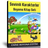 Sevimli Karakterler Boyama Kitap Seti (2 Kitap) - 1