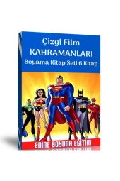 Çizgi Film Kahramanları Boyama Kitap Seti 6 Kitap - 1