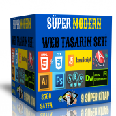 Süper Modern Web Tasarım Seti (9 Süper Kitap) - 1