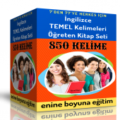 İngilizce TEMEL Kelimeleri Öğreten Kitap Seti (2 Spiralli Kitap) - 1