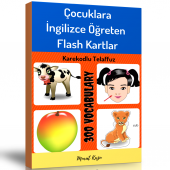 Çocuklara İngilizce Öğreten Flash Kartlar Kitap Seti (2 Kitap Spiralli) - 1