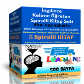 İngilizce Kelime Öğreten Spiralli Kitap Seti (5 Süper Kitap) - 1
