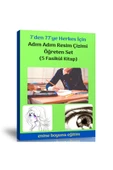 7 Den 77 Ye Herkes Için Adım Adım Resim Çizimi Öğreten Kitap Seti (5 Fasikül Kitap) - 1