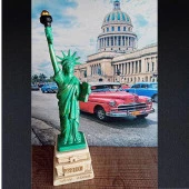 ABD New York Özgürlük Heykeli Reçine 18 cm thumbnail 3