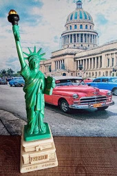 ABD New York Özgürlük Heykeli Reçine 18 cm thumbnail 10