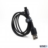 Winex CA58 2.4A UsbA to Type-C Data ve Hızlı Şarj Kablosu Siyah - 3