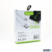 Winex CA58 2.4A UsbA to Type-C Data ve Hızlı Şarj Kablosu Siyah - 5