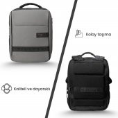 NPO Prestige 16" Smart Notebook Sırt Çantası-Gri - 4