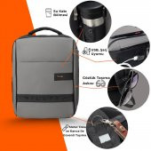 NPO Prestige 16" Smart Notebook Sırt Çantası-Gri - 6