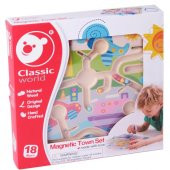 Classic World Ahşap Mıknatıslı ve Boncuklu Labirent Bulmaca - 1