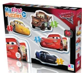 KS Baby Puzzle Cars My First Puzzle 4 in 1 Çerçevesiz - 1