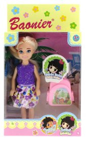 Baonier Mor Çiçek Elbiseli Bebeğim Seyahatte - 3